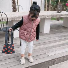 將圖片載入圖庫檢視器 【Y7236】男女童寶寶冬季新款韓版棉馬甲兒童保暖加厚坎肩純色外套-20191012