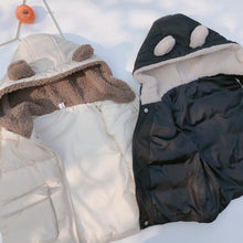 將圖片載入圖庫檢視器 【Y3743】兒童冬季韓版加厚棉馬甲男女童寶寶可愛熊耳朵連帽馬甲-20191012