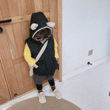 將圖片載入圖庫檢視器 【Y3743】兒童冬季韓版加厚棉馬甲男女童寶寶可愛熊耳朵連帽馬甲-20191012