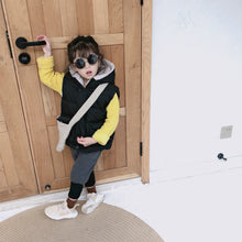 將圖片載入圖庫檢視器 【Y3743】兒童冬季韓版加厚棉馬甲男女童寶寶可愛熊耳朵連帽馬甲-20191012