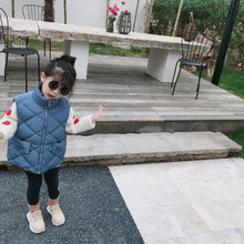 將圖片載入圖庫檢視器 【Y7236】男女童寶寶冬季新款韓版棉馬甲兒童保暖加厚坎肩純色外套-20191012