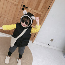 將圖片載入圖庫檢視器 【Y3743】兒童冬季韓版加厚棉馬甲男女童寶寶可愛熊耳朵連帽馬甲-20191012