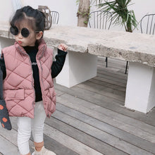 將圖片載入圖庫檢視器 【Y7236】男女童寶寶冬季新款韓版棉馬甲兒童保暖加厚坎肩純色外套-20191012