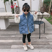 將圖片載入圖庫檢視器 【Y7236】男女童寶寶冬季新款韓版棉馬甲兒童保暖加厚坎肩純色外套-20191012