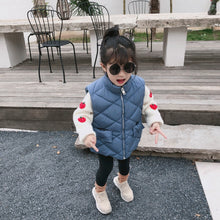 將圖片載入圖庫檢視器 【Y7236】男女童寶寶冬季新款韓版棉馬甲兒童保暖加厚坎肩純色外套-20191012