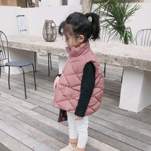 將圖片載入圖庫檢視器 【Y7236】男女童寶寶冬季新款韓版棉馬甲兒童保暖加厚坎肩純色外套-20191012