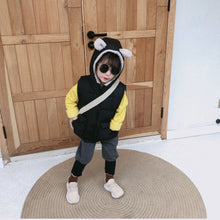 將圖片載入圖庫檢視器 【Y3743】兒童冬季韓版加厚棉馬甲男女童寶寶可愛熊耳朵連帽馬甲-20191012
