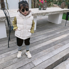 將圖片載入圖庫檢視器 【Y3743】兒童冬季韓版加厚棉馬甲男女童寶寶可愛熊耳朵連帽馬甲-20191012