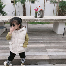 將圖片載入圖庫檢視器 【Y3743】兒童冬季韓版加厚棉馬甲男女童寶寶可愛熊耳朵連帽馬甲-20191012