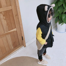 將圖片載入圖庫檢視器 【Y3743】兒童冬季韓版加厚棉馬甲男女童寶寶可愛熊耳朵連帽馬甲-20191012