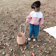 將圖片載入圖庫檢視器 【Y9329】女童寶寶秋冬新款韓版印花大翻領衛衣寬鬆加絨套頭衛衣-20191028