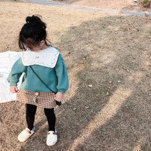 將圖片載入圖庫檢視器 【Y9329】女童寶寶秋冬新款韓版印花大翻領衛衣寬鬆加絨套頭衛衣-20191028
