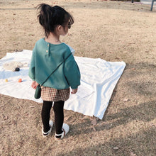 將圖片載入圖庫檢視器 【Y9329】女童寶寶秋冬新款韓版印花大翻領衛衣寬鬆加絨套頭衛衣-20191028