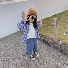 將圖片載入圖庫檢視器 【Y202014】兒童韓版格子襯衫2020春季新款男女童寶寶全棉百搭襯衣-20200304