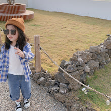 將圖片載入圖庫檢視器 【Y202014】兒童韓版格子襯衫2020春季新款男女童寶寶全棉百搭襯衣-20200304