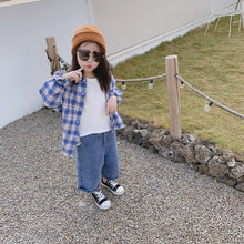 將圖片載入圖庫檢視器 【Y202014】兒童韓版格子襯衫2020春季新款男女童寶寶全棉百搭襯衣-20200304