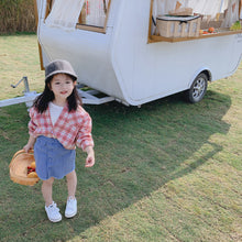 將圖片載入圖庫檢視器 【Y202014】兒童韓版格子襯衫2020春季新款男女童寶寶全棉百搭襯衣-20200304