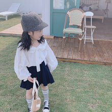 將圖片載入圖庫檢視器 【Y202018】2020春款韓版娃娃領襯衫女童寶寶可愛燈籠袖娃娃衫襯衣-20200304