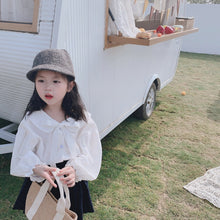 將圖片載入圖庫檢視器 【Y202018】2020春款韓版娃娃領襯衫女童寶寶可愛燈籠袖娃娃衫襯衣-20200304