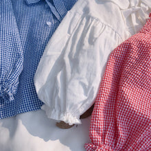 將圖片載入圖庫檢視器 【Y202018】2020春款韓版娃娃領襯衫女童寶寶可愛燈籠袖娃娃衫襯衣-20200304
