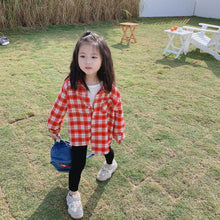 將圖片載入圖庫檢視器 【Y202014】兒童韓版格子襯衫2020春季新款男女童寶寶全棉百搭襯衣-20200304