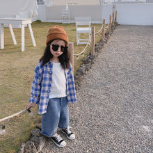 將圖片載入圖庫檢視器 【Y202014】兒童韓版格子襯衫2020春季新款男女童寶寶全棉百搭襯衣-20200304