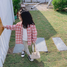 將圖片載入圖庫檢視器 【Y202014】兒童韓版格子襯衫2020春季新款男女童寶寶全棉百搭襯衣-20200304