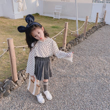 將圖片載入圖庫檢視器 【Y202015】2020春季新款韓版小愛心雪紡衫女童寶寶洋氣百搭氣質襯衫-20200220
