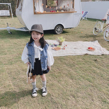 將圖片載入圖庫檢視器 【Y202018】2020春款韓版娃娃領襯衫女童寶寶可愛燈籠袖娃娃衫襯衣-20200304