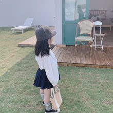 將圖片載入圖庫檢視器 【Y202018】2020春款韓版娃娃領襯衫女童寶寶可愛燈籠袖娃娃衫襯衣-20200304