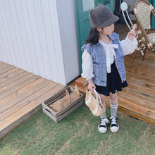 將圖片載入圖庫檢視器 【Y202018】2020春款韓版娃娃領襯衫女童寶寶可愛燈籠袖娃娃衫襯衣-20200304