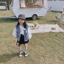 將圖片載入圖庫檢視器 【Y202018】2020春款韓版娃娃領襯衫女童寶寶可愛燈籠袖娃娃衫襯衣-20200304