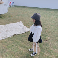 將圖片載入圖庫檢視器 【Y202018】2020春款韓版娃娃領襯衫女童寶寶可愛燈籠袖娃娃衫襯衣-20200304