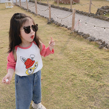 將圖片載入圖庫檢視器 【Y20201】兒童20春款長袖T恤男女童寶寶卡通插肩袖T恤全棉打底衫-20200220