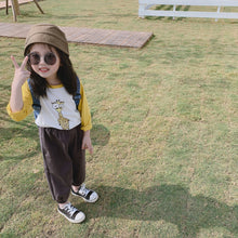 將圖片載入圖庫檢視器 【Y20201】兒童20春款長袖T恤男女童寶寶卡通插肩袖T恤全棉打底衫-20200220