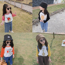 將圖片載入圖庫檢視器 【Y20201】兒童20春款長袖T恤男女童寶寶卡通插肩袖T恤全棉打底衫-20200220