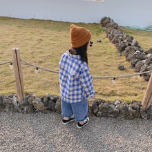 將圖片載入圖庫檢視器 【Y202014】兒童韓版格子襯衫2020春季新款男女童寶寶全棉百搭襯衣-20200304