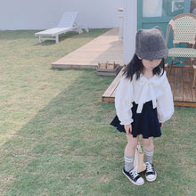 將圖片載入圖庫檢視器 【Y202018】2020春款韓版娃娃領襯衫女童寶寶可愛燈籠袖娃娃衫襯衣-20200304