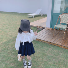 將圖片載入圖庫檢視器 【Y202018】2020春款韓版娃娃領襯衫女童寶寶可愛燈籠袖娃娃衫襯衣-20200304