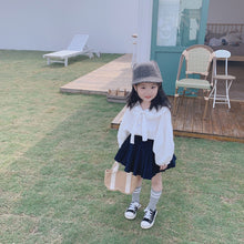 將圖片載入圖庫檢視器 【Y202018】2020春款韓版娃娃領襯衫女童寶寶可愛燈籠袖娃娃衫襯衣-20200304