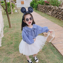 將圖片載入圖庫檢視器 【Y202018】2020春款韓版娃娃領襯衫女童寶寶可愛燈籠袖娃娃衫襯衣-20200304