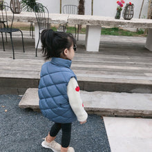 將圖片載入圖庫檢視器 【Y7236】男女童寶寶冬季新款韓版棉馬甲兒童保暖加厚坎肩純色外套-20191012
