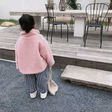 將圖片載入圖庫檢視器 【Y7450】兒童羊羔毛外套男女童寶寶冬裝韓版加厚保暖洋氣大衣-20191012
