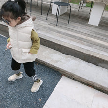 將圖片載入圖庫檢視器 【Y3743】兒童冬季韓版加厚棉馬甲男女童寶寶可愛熊耳朵連帽馬甲-20191012
