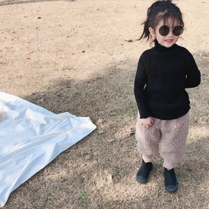 【Y93334】女童毛衣2019新款秋冬韓版針織打底衫柔軟水晶紗毛衣打底-20191028