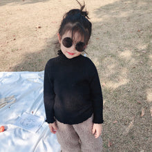 將圖片載入圖庫檢視器 【Y93334】女童毛衣2019新款秋冬韓版針織打底衫柔軟水晶紗毛衣打底-20191028
