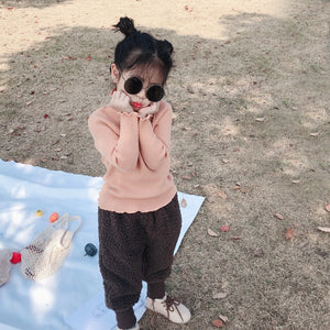 【Y93334】女童毛衣2019新款秋冬韓版針織打底衫柔軟水晶紗毛衣打底-20191028