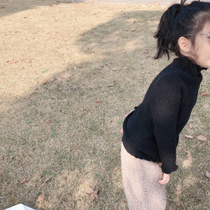 【Y93334】女童毛衣2019新款秋冬韓版針織打底衫柔軟水晶紗毛衣打底-20191028