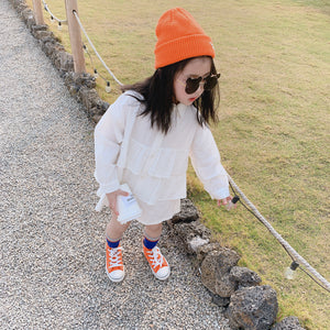 【Y20202】女童2020新款春季新款韓版洋氣襯衫寶寶蛋糕上衣兒童襯衫-20200304