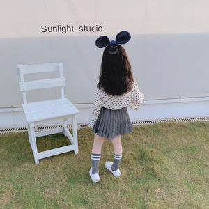 【Y202015】2020春季新款韓版小愛心雪紡衫女童寶寶洋氣百搭氣質襯衫-20200220